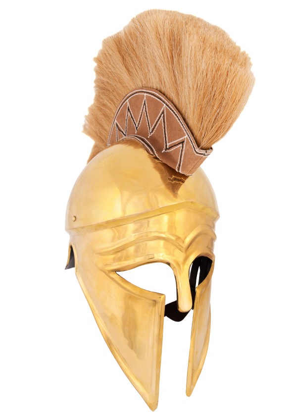 Casque italo-corinthien avec crête