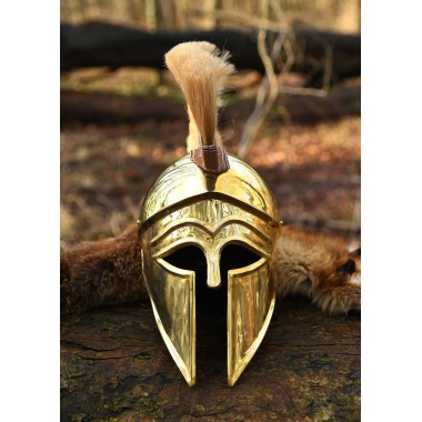 Casque italo-corinthien avec crête