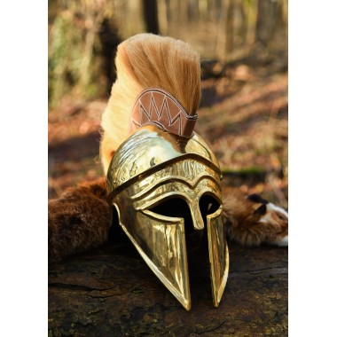 Casque italo-corinthien avec crête