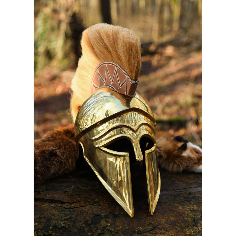 Casque italo-corinthien avec crête