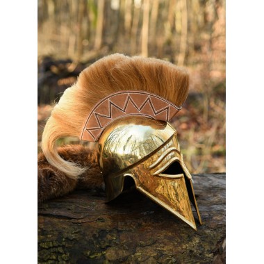 Casque italo-corinthien avec crête