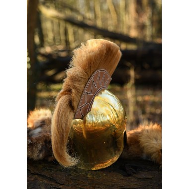 Casque italo-corinthien avec crête