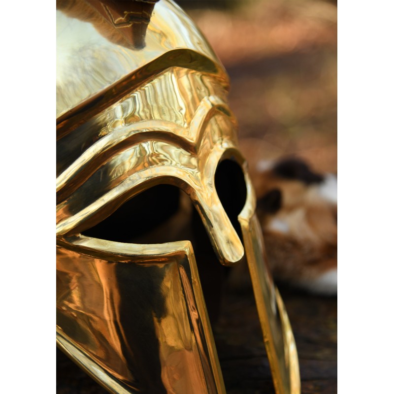 Casque italo-corinthien avec crête