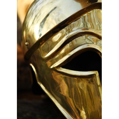 Casque italo-corinthien avec crête