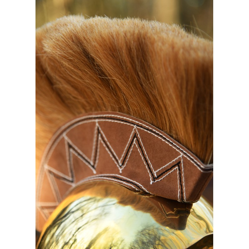 Casque italo-corinthien avec crête