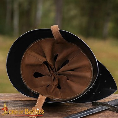 Casque Bassinet Médiéval, acier 1.5mm