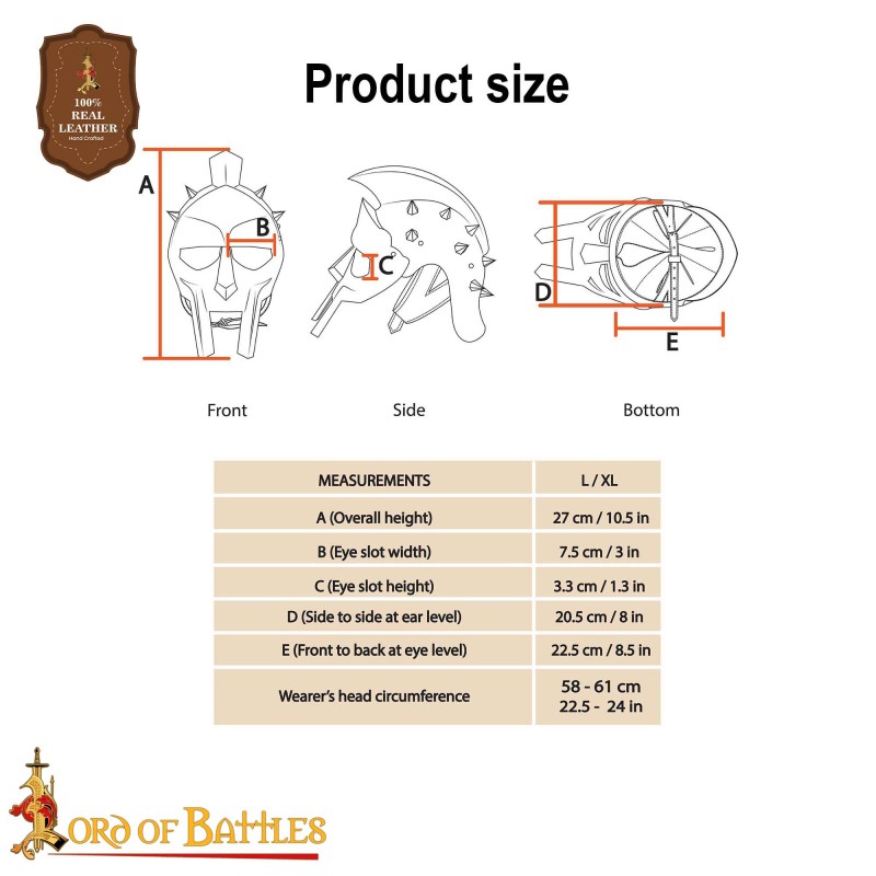 Casque de gladiateur Maximus