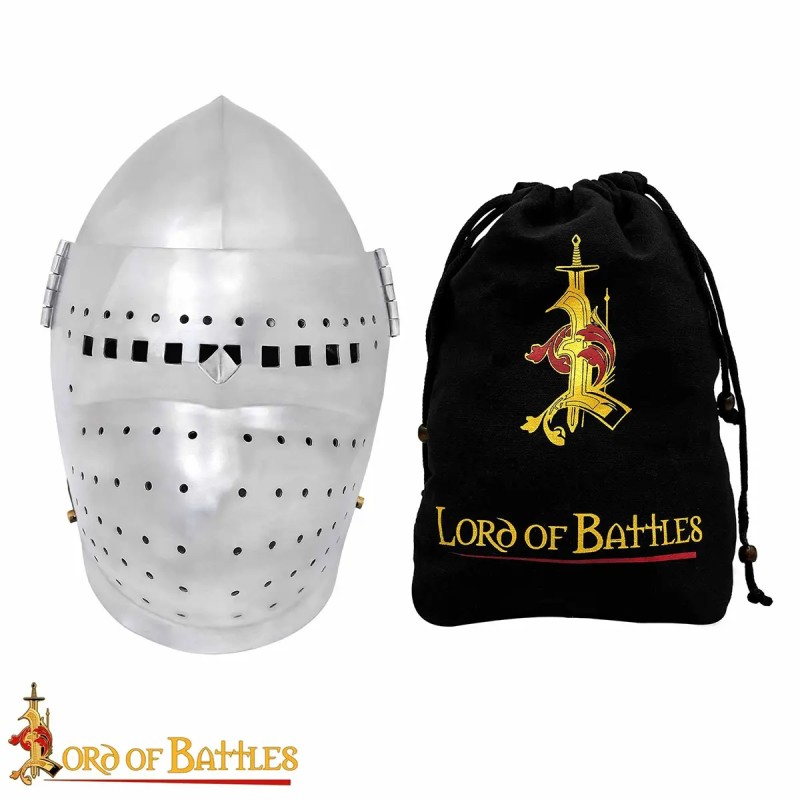 Casque bassinet du XIVe siècle