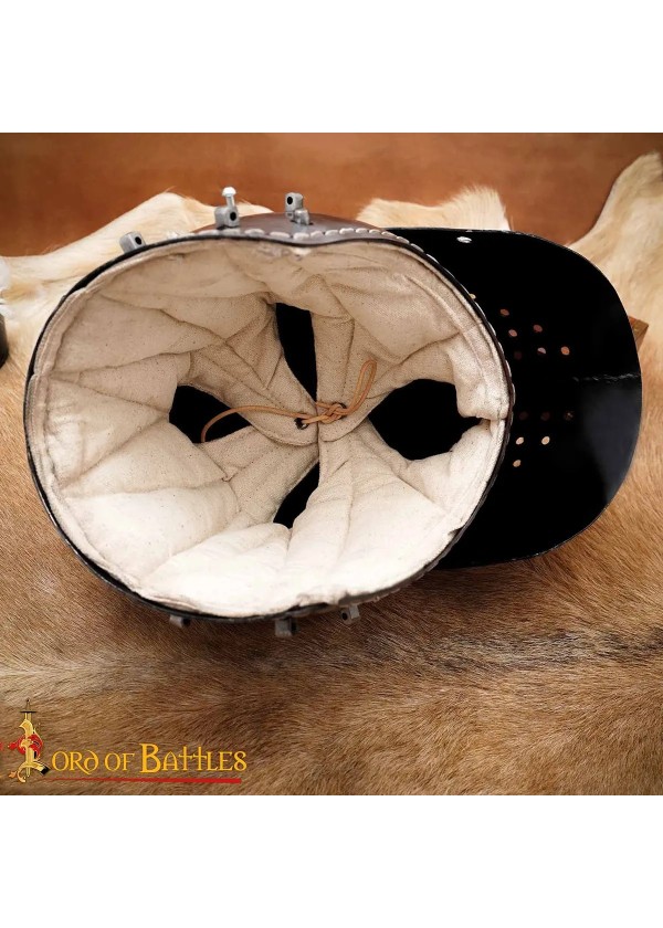 Casque Bassinet Médiéval, acier 2mm