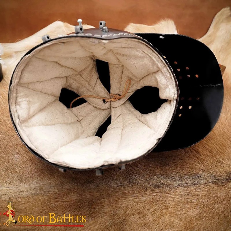 Casque Bassinet Médiéval, acier 2mm