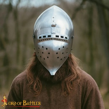 Casque Bassinet Médiéval, acier 2mm