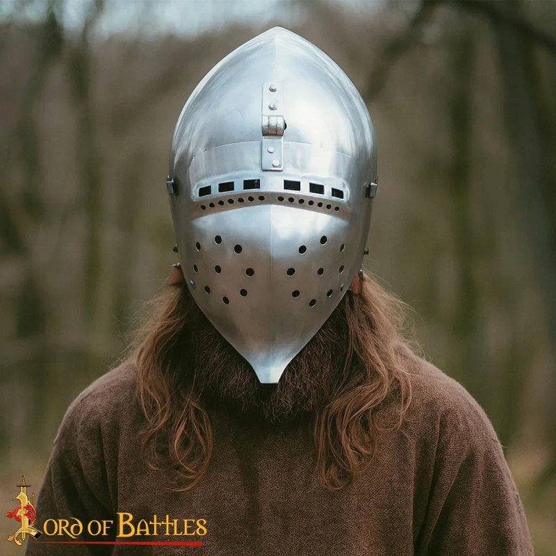 Casque Bassinet Médiéval, acier 2mm