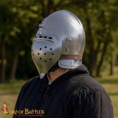 Casque Bassinet Médiéval, acier 2mm