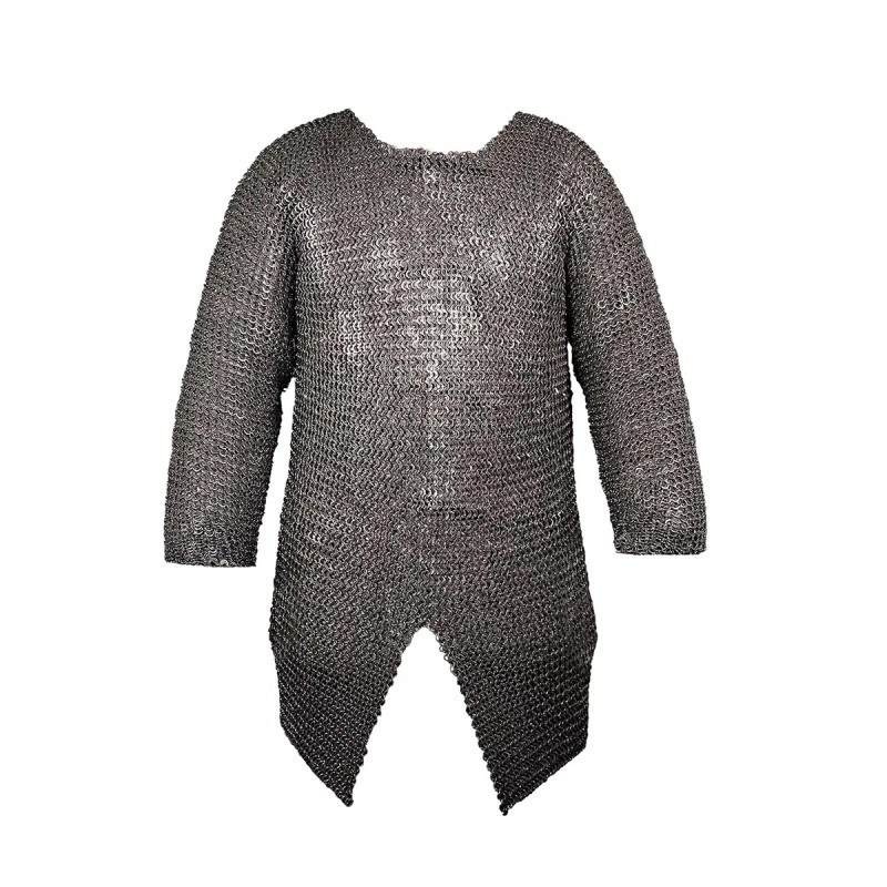 Cotte de mailles Hauberk - anneaux plats rivetée 9mm