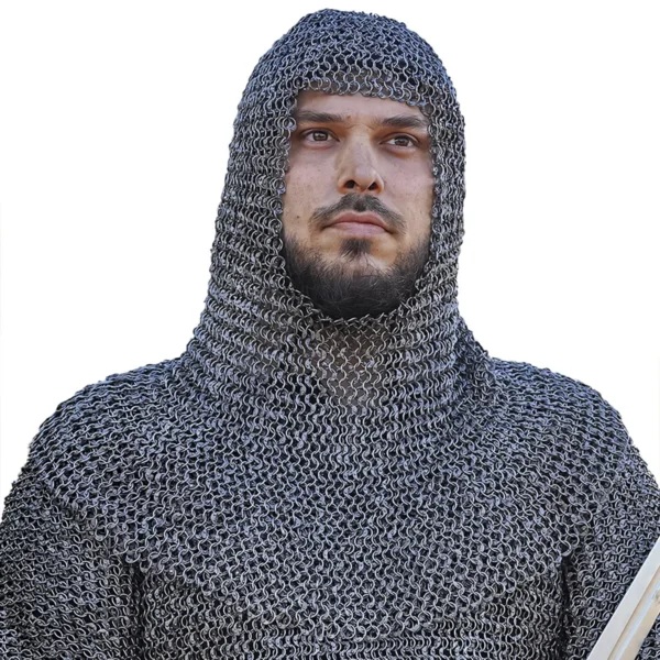 Camail anneaux ronds rivetés 8mm