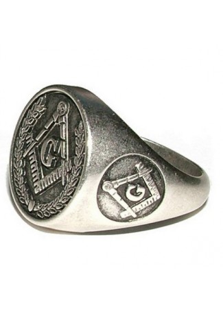 Bague chevalière maçonnique