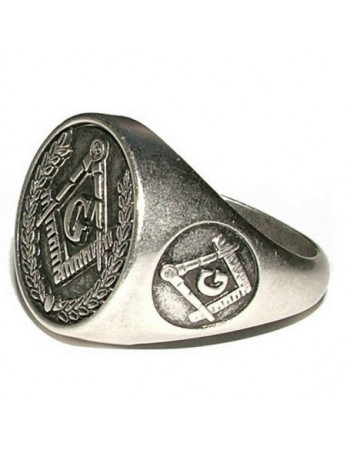Bague chevalière maçonnique