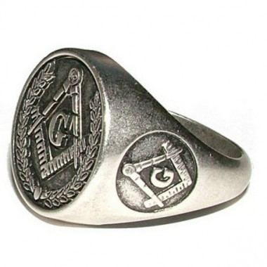 Bague chevalière maçonnique