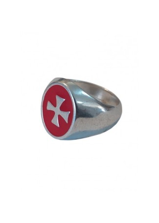 Bague Templier Femme, Rouge