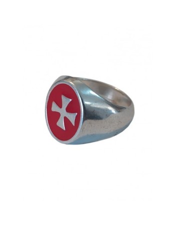 Bague Templier Femme, Rouge