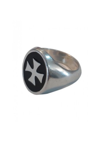 Bague Templier Femme, Noir