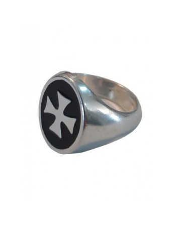 Bague Templier Femme, Noir