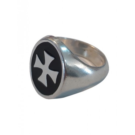 Bague Templier Femme, Noir