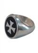 Bague Templier Femme, Noir