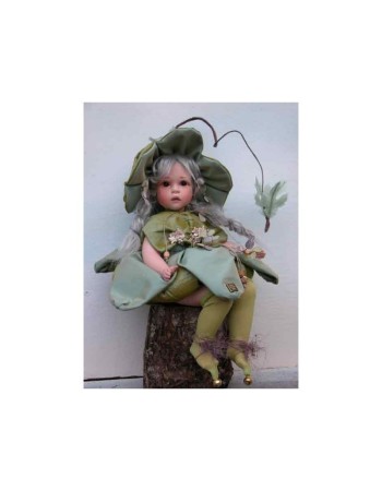 Salcerella et Asfodelo -  Poupées fées en porcelaine de  22/33 cm
