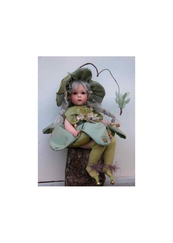 Salcerella et Asfodelo -  Poupées fées en porcelaine de  22/33 cm