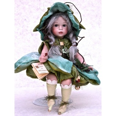 Salcerella et Asfodelo -  Poupées fées en porcelaine de  22/33 cm