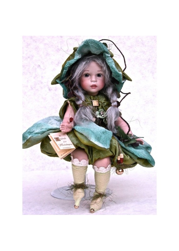 Salcerella et Asfodelo -  Poupées fées en porcelaine de  22/33 cm