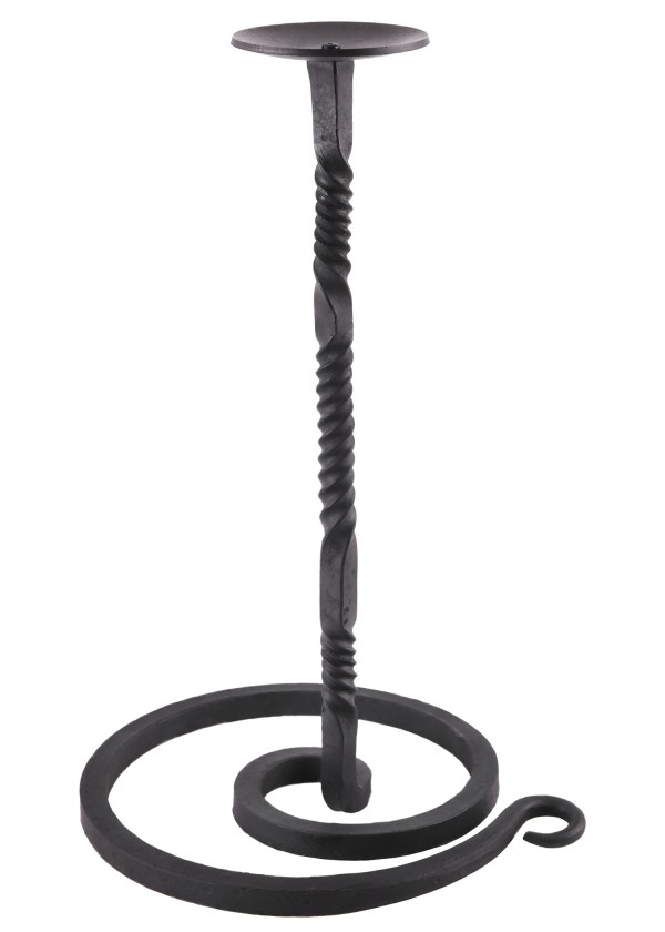 Chandelier forgé, porte-casque