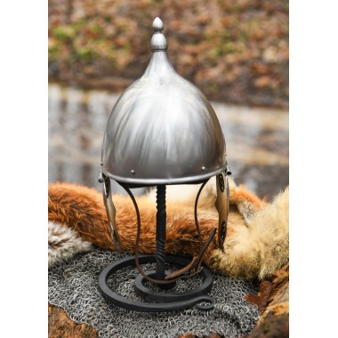 Chandelier forgé, porte-casque