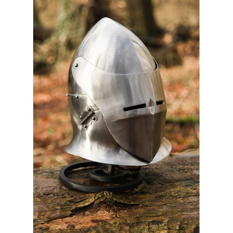 Chandelier forgé, porte-casque