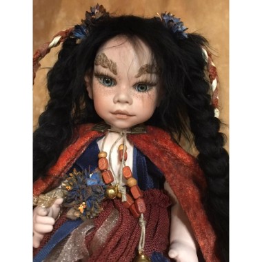 Poupée en porcelaine Fée Coucher de soleil