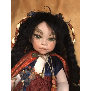 Poupée en porcelaine Fée Coucher de soleil