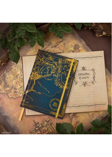 Carnet Carte de la Terre du Milieu - Le Seigneur des Anneaux