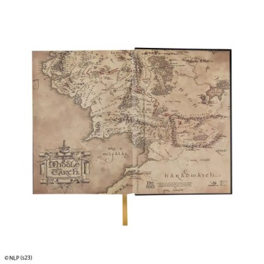 Carnet Carte de la Terre du Milieu - Le Seigneur des Anneaux