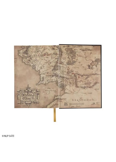 Carnet Carte de la Terre du Milieu - Le Seigneur des Anneaux