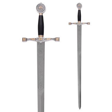 Épée Excalibur avec ornements dorés, Marto
