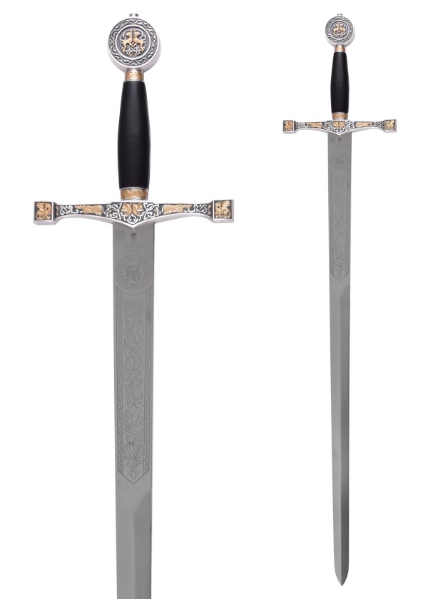 Épée Excalibur avec ornements dorés, Marto