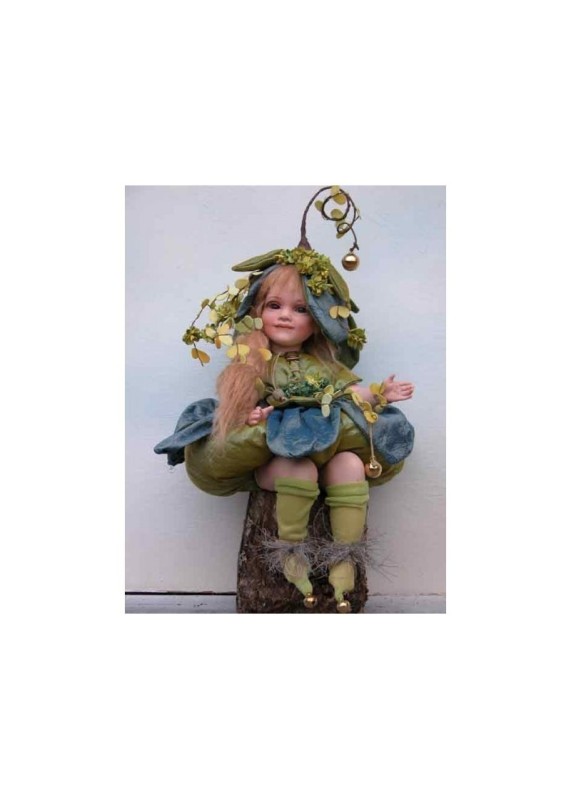Salcerella et Asfodelo -  Poupées fées en porcelaine de  22/33 cm