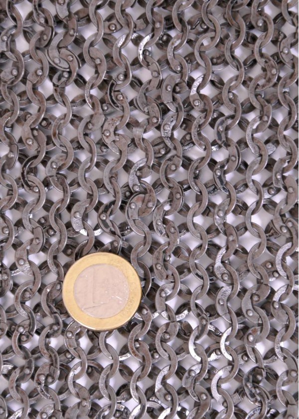 Hauberk anneaux plats, rivetés, non traitée