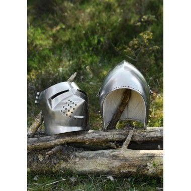 Casque Bassinet Médiéval - Hundsgugel