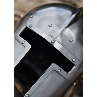 Casque Barbuta acier 2mm