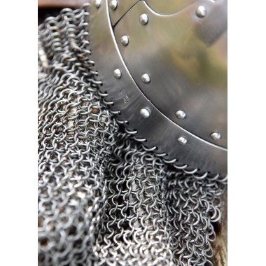 Casque à pinces avec volets de joues et lunette, acier 2 mm