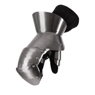 Gantelets médiévaux fonctionnels d'acier