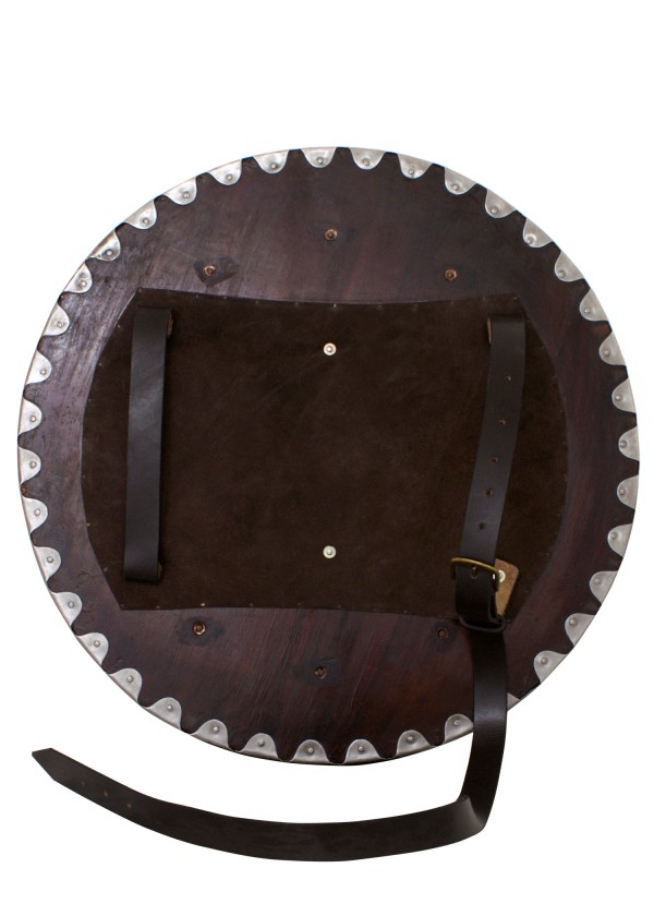 Bouclier rond viking en bois