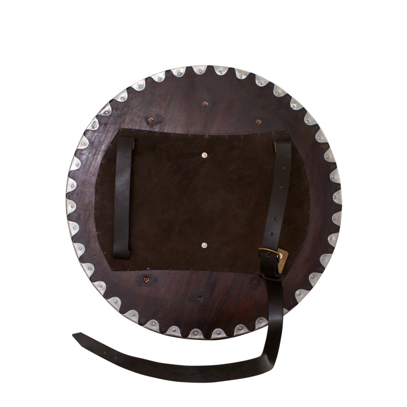 Bouclier rond viking en bois